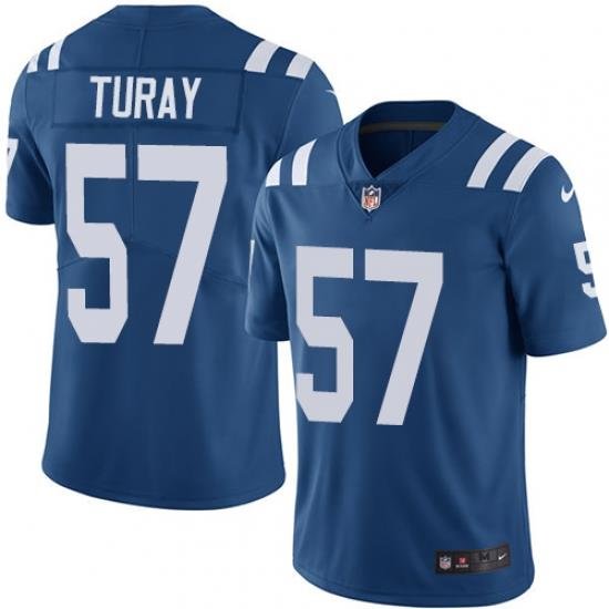 Nike Colts #57 Kemoko Turay Royal Blue Team Color Mens Stitched NFL Vapor Untouchable Limited Jersey