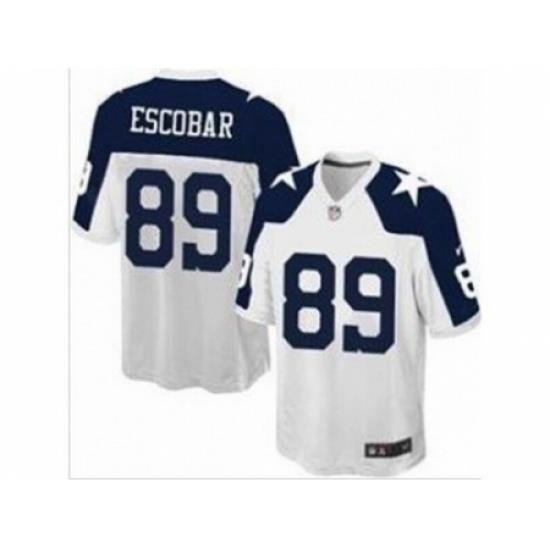 Nike Dallas CoWboys 89 Gavin Escobar White game thankgivings NFL Jersey