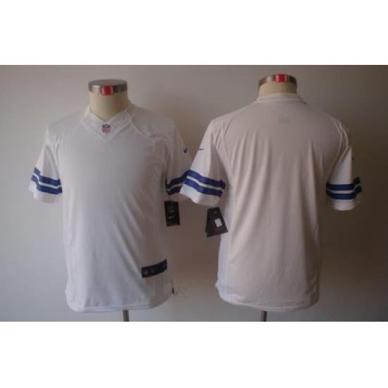 Youth Nike Dallas CoWboys Blank White Color Limited Jerseys