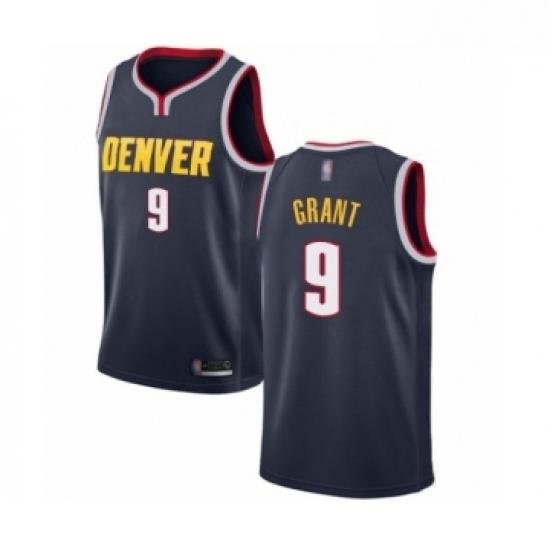 Womens Denver Nuggets 9 Jerami Grant Authentic Navy Blue Road Basketball Jersey Icon Edition