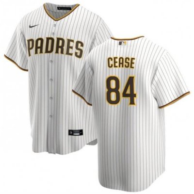 Men San Diego Padres 84 Dylan Cease White Cool Base Stitched Baseball Jersey