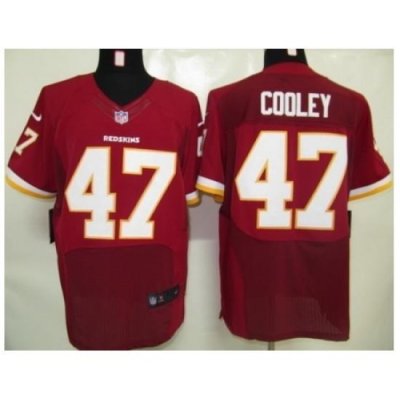 Nike Washington RedSkins 47 Chris Cooley Red Elite NFL Jersey