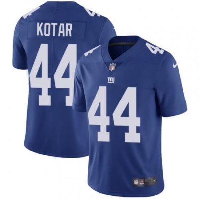 Nike Giants #44 Doug Kotar Royal Blue Team Color Mens Stitched NFL Vapor Untouchable Limited Jersey