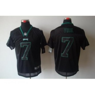 Nike Philadelphia Eagles 7 Michael Vick Black Elite Lights Out NFL Jersey