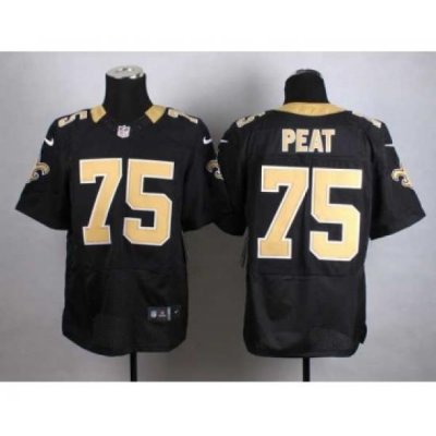 nike nfl jerseys new orleans saints 75 peat black[Elite]