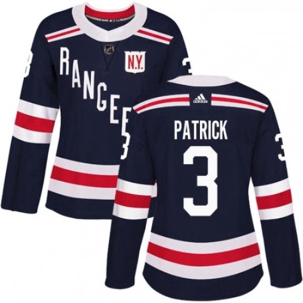 Womens Adidas New York Rangers 3 James Patrick Authentic Navy Blue 2018 Winter Classic NHL Jersey