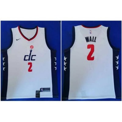 Wizards 2 John Wall White 2019 20 City Edition Nike Swingman Jersey