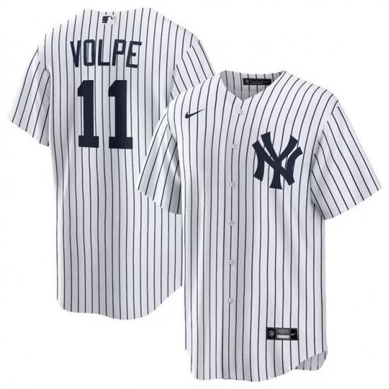 Men NeW York Yankees 11 Brett Gardner White Cool Base Stitched Baseball Jersey