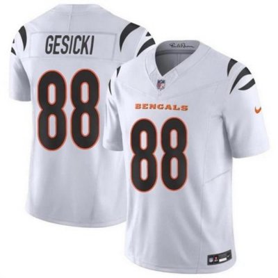 Men Cincinnati Bengals 88 Mike Gesicki White 2024 F U S E  Vapor Untouchable Limited Stitched Jersey