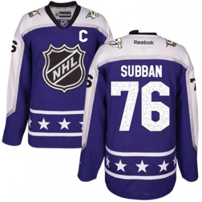 Mens Adidas Nashville Predators 76 PK Subban Authentic Black 2018 All Star Central Division NHL Jersey