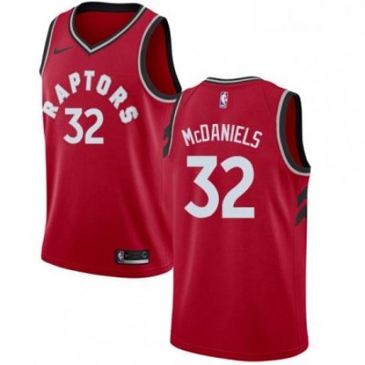 Youth Nike Toronto Raptors 32 KJ McDaniels Swingman Red Road NBA Jersey Icon Edition