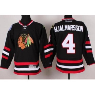 Chicago Blackhawks 4 Nikals Hjalmarsson Black 2014 Stadium Series NHL Jersey