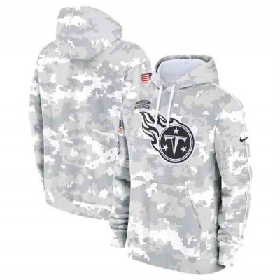 Men's Tennessee Titans 2024 Arctic Camo Salute to Service Club Fleece Pullover Hoodie