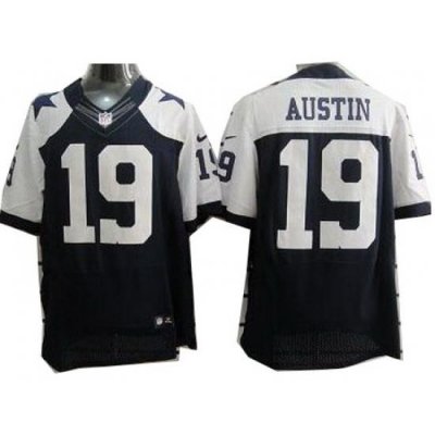 Nike Dallas Cowboys 19 Miles Austin Blue Elite Thankgivings NFL Jersey