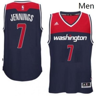 adidas Washington Wizards 7 Brandon Jennings Navy Blue Swingman Alternate Jersey