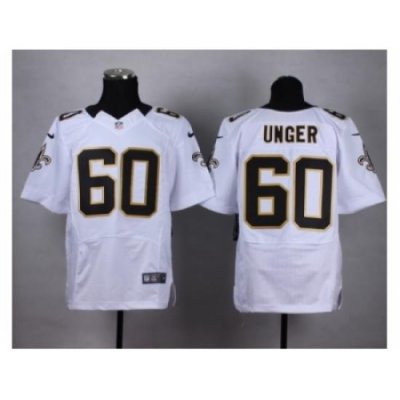 Nike New Orleans Saints 60 Max Unger white Elite NFL Jersey