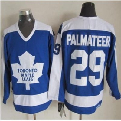 Toronto Maple Leafs #29 Mike Palmateer Blue White CCM Throwback Stitched NHL jersey