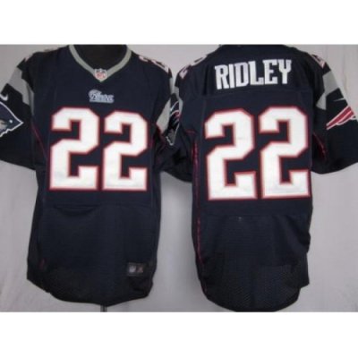 Nike New England Patriots 22 Stevan Ridley Blue Elite Nike NFL Jersey