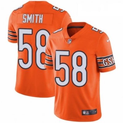 Youth Nike Chicago Bears 58 Roquan Smith Limited Orange Rush Vapor Untouchable NFL Jersey