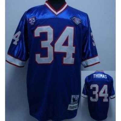 BUFFALO BILLs 34 THOMAS blue mitchell&ness