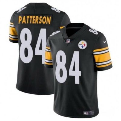 Women Pittsburgh Steelers 84 Cordarrelle Patterson Black Vapor Stitched Football Jersey