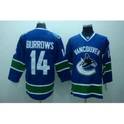 Vancouver Canucks 14 Burrows blue Jerseys