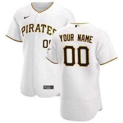 Pittsburgh Pirates Custom Men Women youth Nike White Home 2020 Authentic Player MLB Jersey