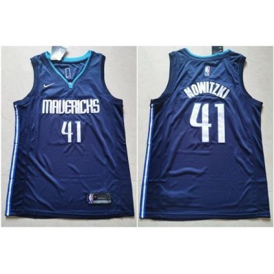 Mavericks 41 Dirk Nowitzki Navy Nike Swingman Jerseys