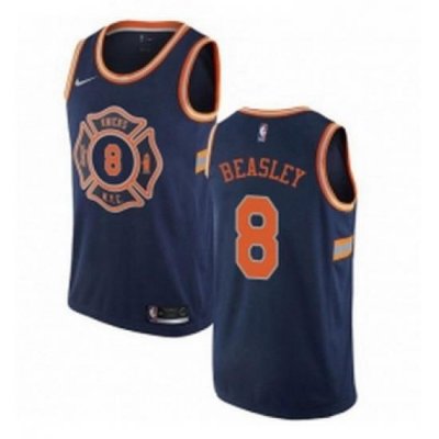 Youth Nike New York Knicks 8 Michael Beasley Swingman Navy Blue NBA Jersey City Edition