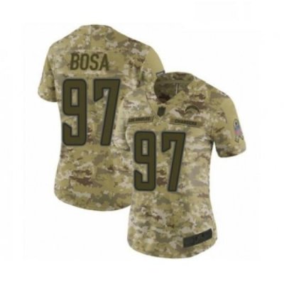 Womens Los Angeles Chargers 97 Joey Bosa Limited Camo 2018 Salute to Service Football Jersey