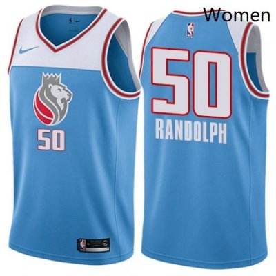 Womens Nike Sacramento Kings 50 Zach Randolph Swingman Blue NBA Jersey City Edition