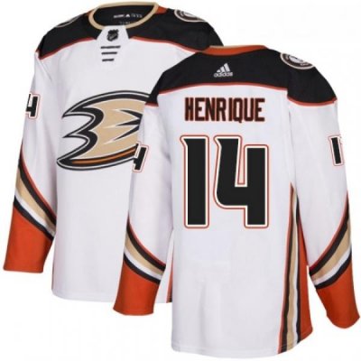 Youth Adidas Anaheim Ducks 14 Adam Henrique Authentic White Away NHL Jersey