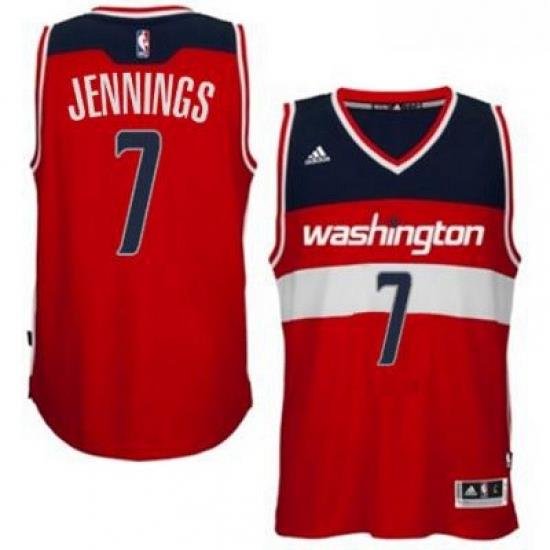 adidas Washington Wizards 7 Brandon Jennings Red Swingman Road Jersey