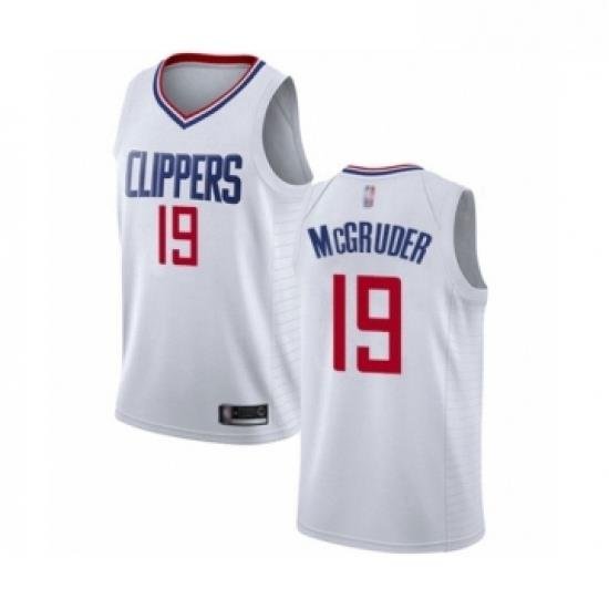 Youth Los Angeles Clippers 19 Rodney McGruder Swingman White Basketball Jersey Association Edition