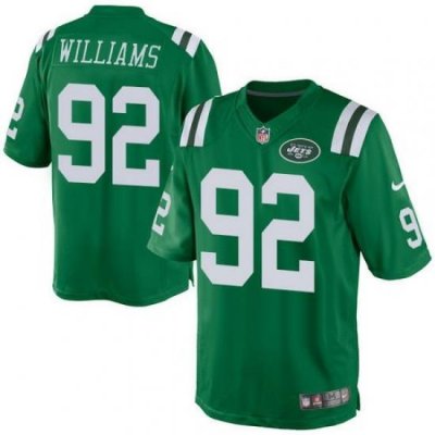 Nike Jets #92 Leonard Williams Green Mens Stitched NFL Elite Rush Jersey