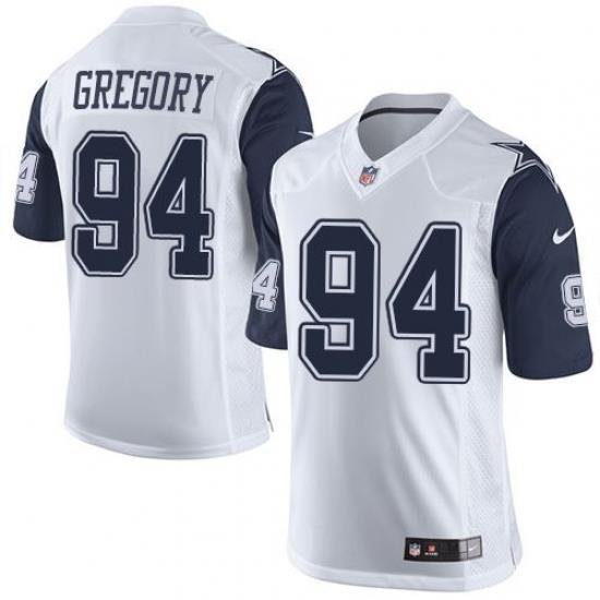 Nike Cowboys #94 Randy Gregory White Youth Stitched NFL Elite Rush Jersey