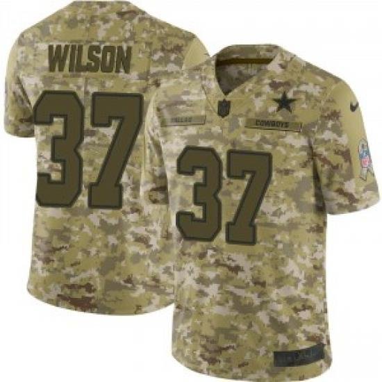 Nike Donovan Wilson Dallas Cowboys Limited Camo 2018 Salute to Service Jersey Men