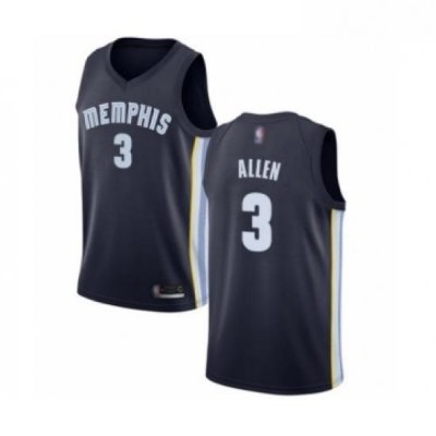 Womens Memphis Grizzlies 3 Grayson Allen Authentic Navy Blue Basketball Jersey Icon Edition