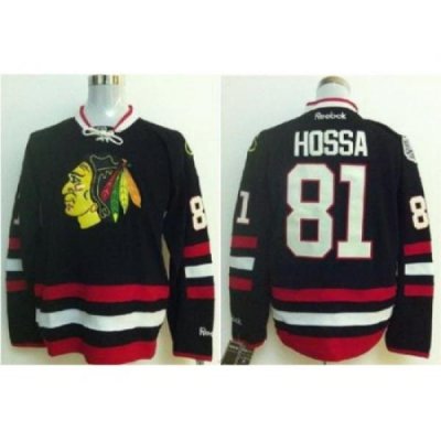 Chicago Blackhawks 81 Marian Hossa Black 2014 Stadium Series Jerseys