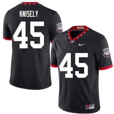 2020 Men #45 Kurt Knisely Georgia Bulldogs Mascot 100th Anniversary College Football Jerseys Sale-Bl