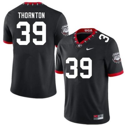 Men #39 Miles Thornton Georgia Bulldogs College Football Jerseys Sale-100th Anniversary