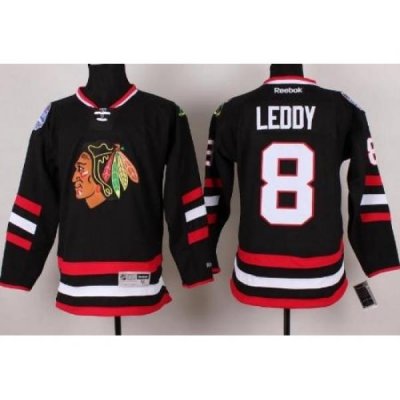 Chicago Blackhawks 8 Nick Leddy Black 2014 Stadium Series NHL Jersey