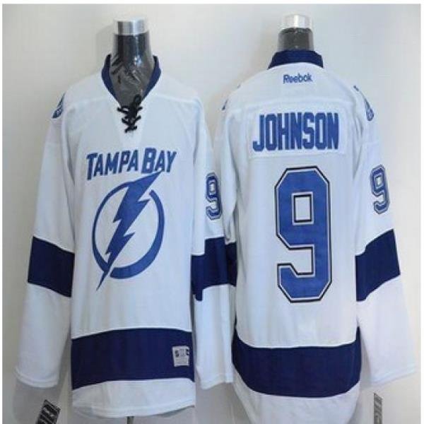 Tampa Bay Lightning #9 Tyler Johnson White Stitched NHL Jersey