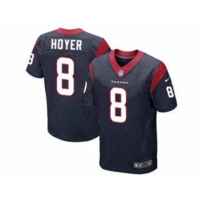 Nike Houston Texans 8 Brian Hoyer blue Elite NFL Jersey