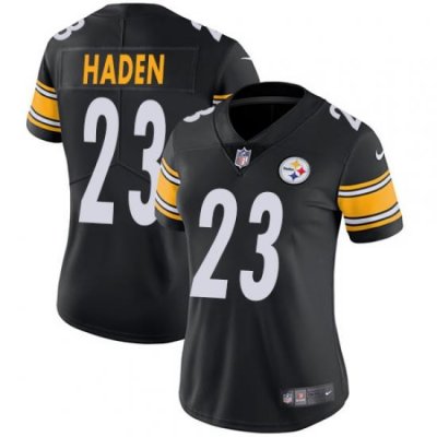 Nike Steelers #23 Joe Haden Black Team Color Womens Stitched NFL Vapor Untouchable Limited Jersey