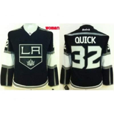 Women NHL Los Angeles Kings #32 Jonathan Quick black jerseys