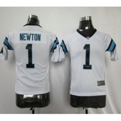 Youth Nike Carolina Panthers #1 NeWton White color Jersey