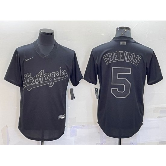 Men Los Angeles Dodgers Black Stitched Baseball Jersey