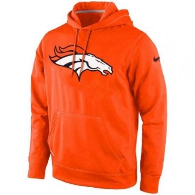 Mens NFL Denver Broncos Nike Orange KO Logo Essential Hoodie