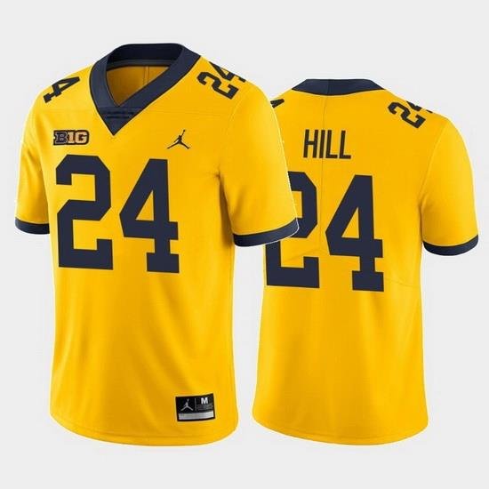 Michigan Wolverines Lavert Hill Yellow Alternate Men'S Jersey